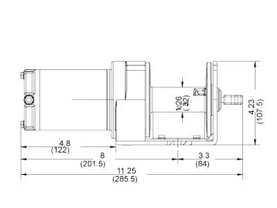 IronX Elspil 12V 907kg med Stålwire 15m (9201-10000) - Billede 2