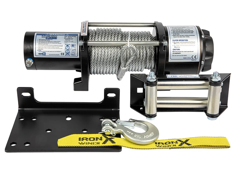 IronX Elspil 12V 2268kg IP67 med Stålwire (9201-10007) - Ledekstralys.dk