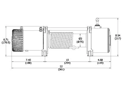 Rock Kraftigt Elspil 24V 6800kg IP67 (9201-10017) - Billede 2