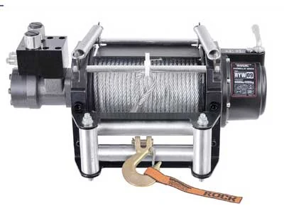 Rock Hydraulisk Spil 4082kg med Stålwire (9201-100201) - Ledekstralys.dk