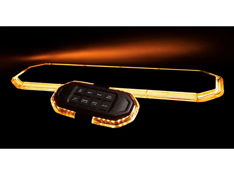 Radiant LED Beacon Panel 1696mm Gul 10-30V - 12 Blinkmønstre ECE R65 - Billede 3