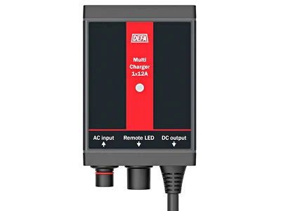 DEFA MultiCharger 12V 12A Fastmonteret Batterilader - Ledekstralys.dk