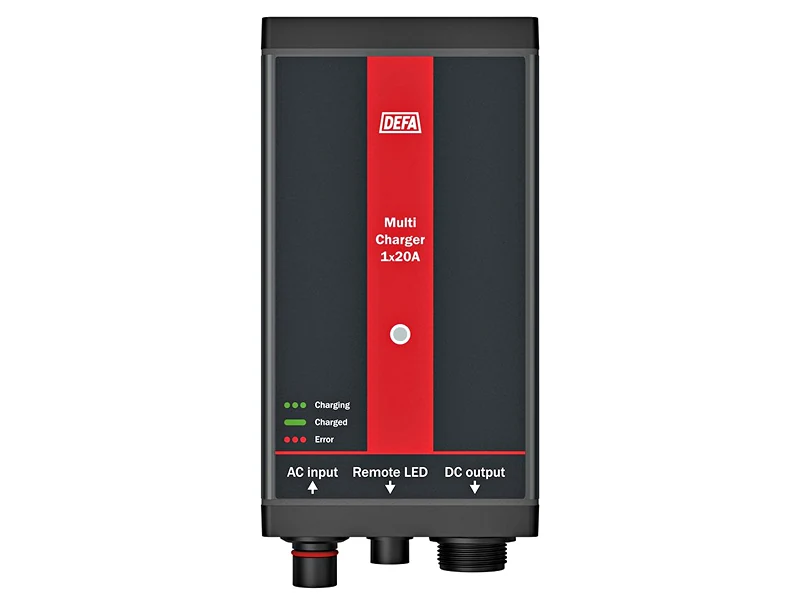 DEFA MultiCharger 12V 20A Fastmonteret Batterilader - Ledekstralys.dk