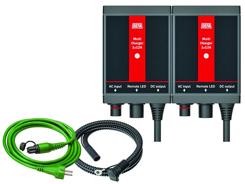 DEFA MultiCharger 12V 12A Fastmonteret Batterilader - Ledekstralys.dk