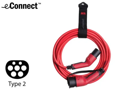 DEFA eConnect Mode 3 Ladekabel Type 2 32A 1-faset 7,5m - Ledekstralys.dk