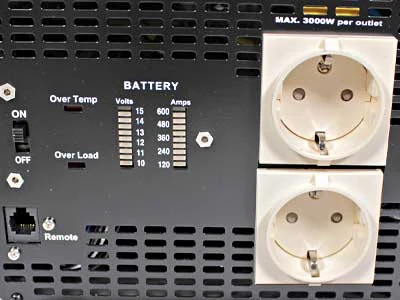C-PWR 5000W 12V til 230V Inverter Modificeret Sinus - Billede 3
