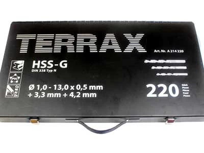 TERRAX Metalboresæt HSS (RU-A214220) - Billede 2