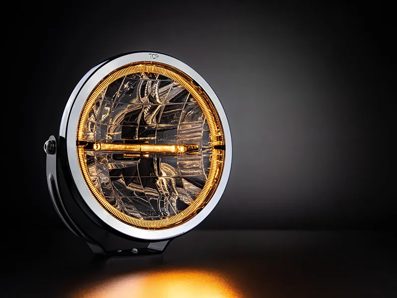 STRANDS Ambassador 9" LED Kørelys 5535lm 10-32V med Hvid/Gul Positionslys - Billede 5