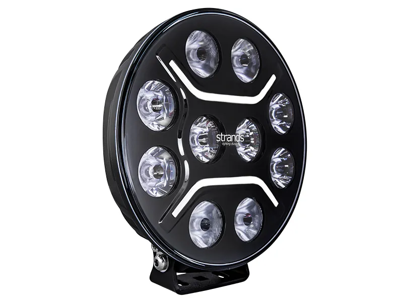 STRANDS Dark Knight Intense 9" LED Fjernlys 14000lm 9-36V - Billede 2