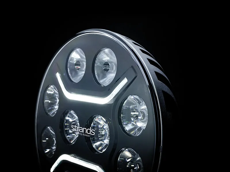 STRANDS Dark Knight Intense 9" LED Fjernlys 14000lm 9-36V - Billede 5
