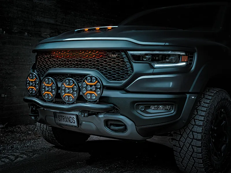 STRANDS Dark Knight Intense 9" LED Fjernlys 14000lm 9-36V - Billede 6