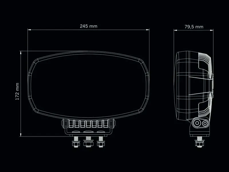 STRANDS FIREFLY ONE LED Arbejdslys 15400lm 10-48V - Fjernlys med Positionslys og Advarselslys - Billede 8
