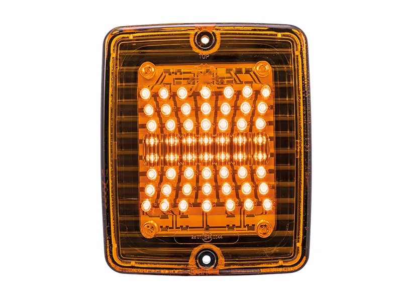 STRANDS Orange LED Indicator - ECE R6 Certified, 24V, Polycarbonate Housing - S-800111