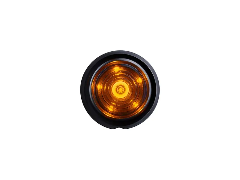 Strands Dark Knight Viking Advarselslys Amber 12-24V ø78mm - Billede 2