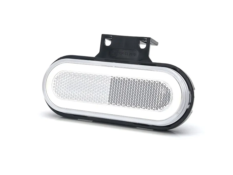 Strands Positionslys Hvid LED 12-24V - ECE Godkendt 124mm - Ledekstralys.dk