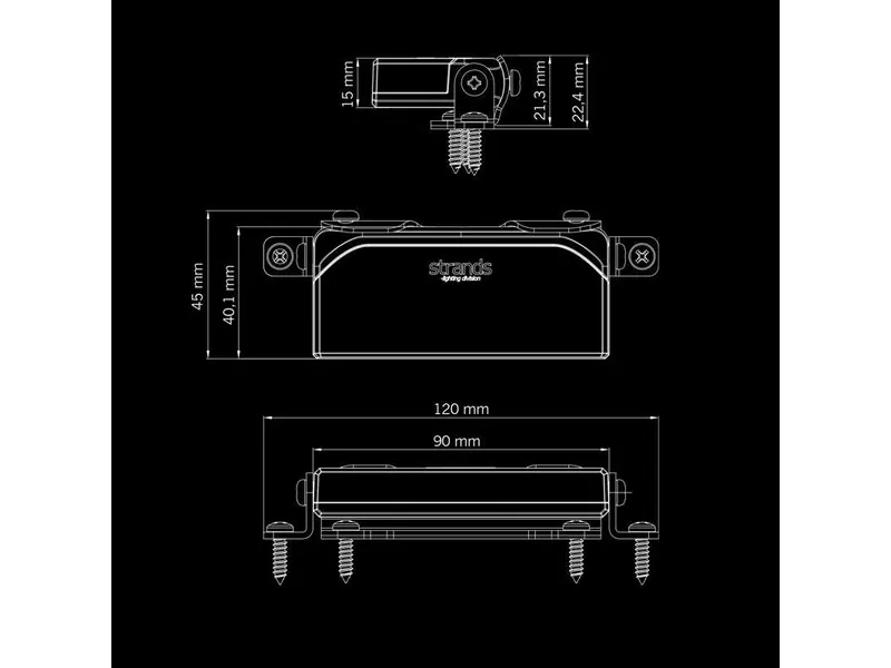 STRANDS UNITY ULTRA FLAT DUO - Baklys og Advarselslys 10-32V 1100lm - Billede 7