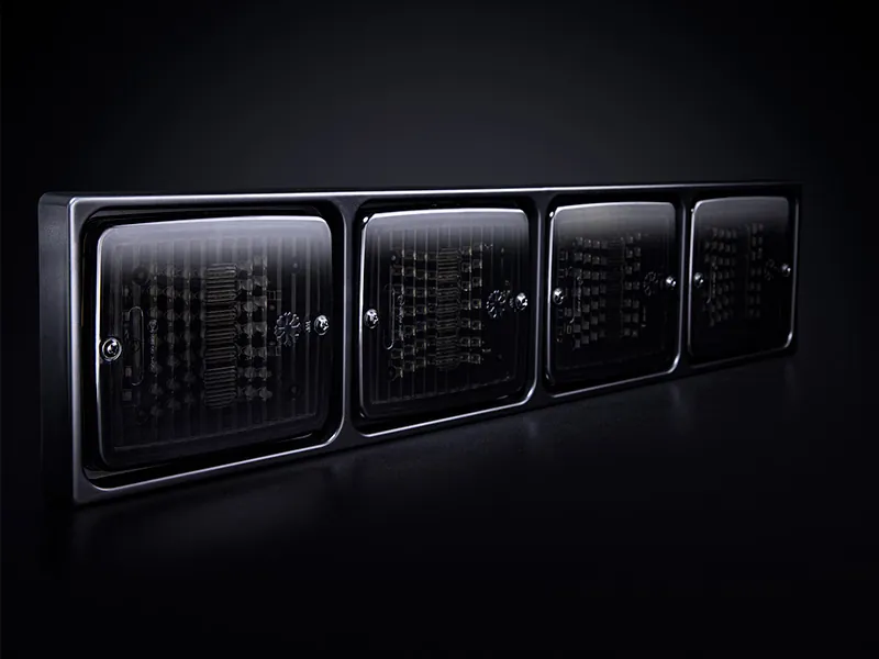 STRANDS IZE LED FRAME 4X SQUARE - Monteringsramme til 4 firkantede LED-arbejdslygter - Billede 3