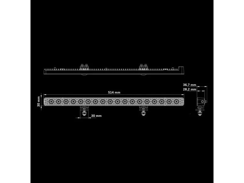 STRANDS NUUK E-LINE LED Lysbro 9200lm 10-36V 514mm - Billede 9