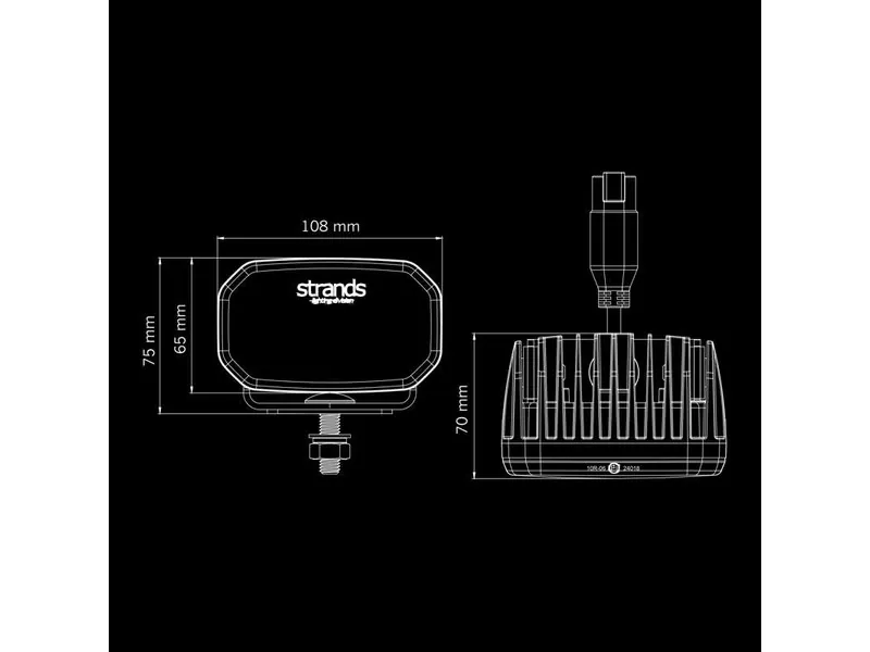 STRANDS FOR9T LIGHT POD LED Kørelys 4500lm 10-48V med Positionslys - Billede 9