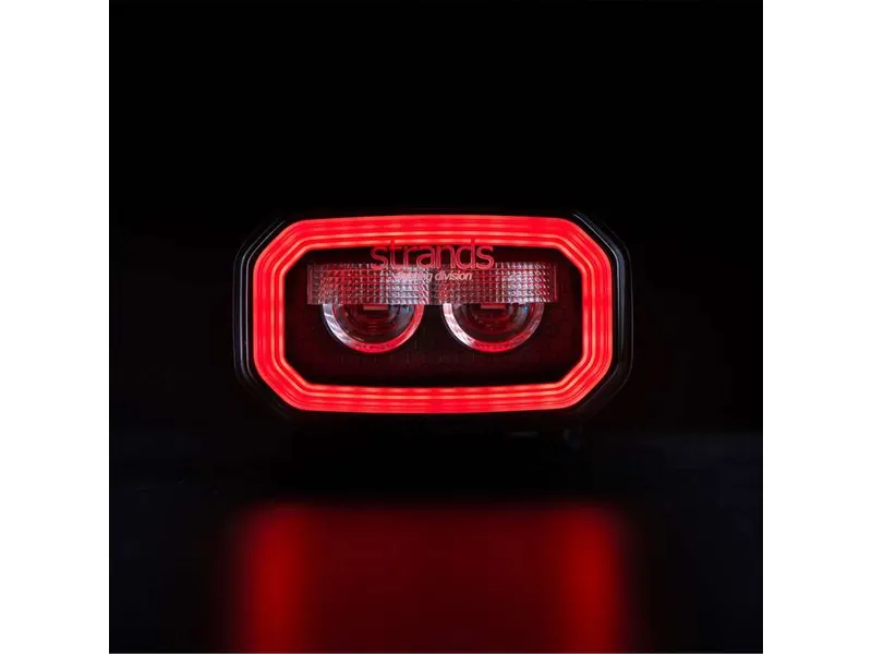 STRANDS FOR9T NO-GLARE Arbejdslys 3600lm 10-48V med Rød/Gul Positionslys - Billede 8