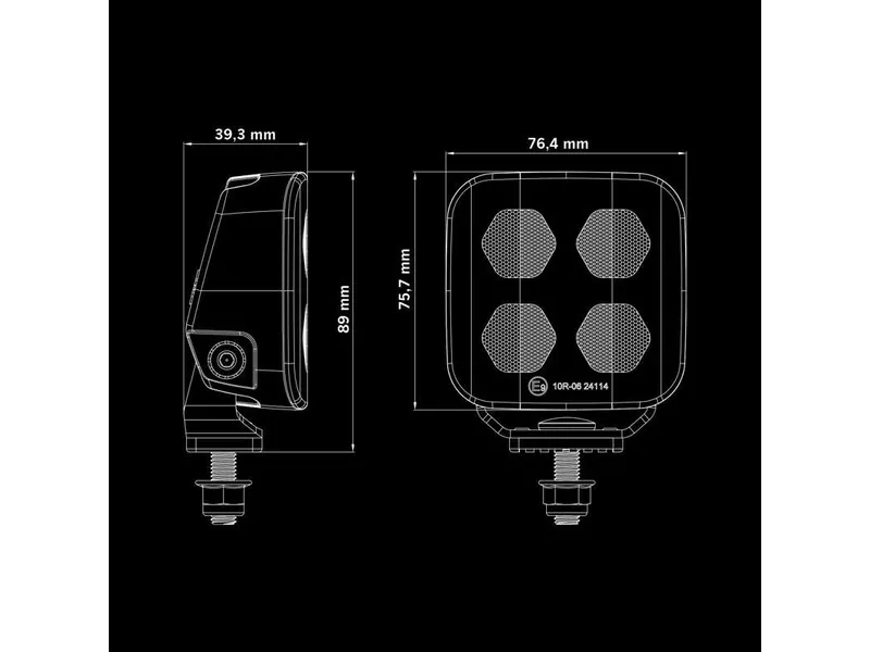 Strands Unity Edge LED Arbejdslys 2010lm 10-36V 76x76mm - Billede 5