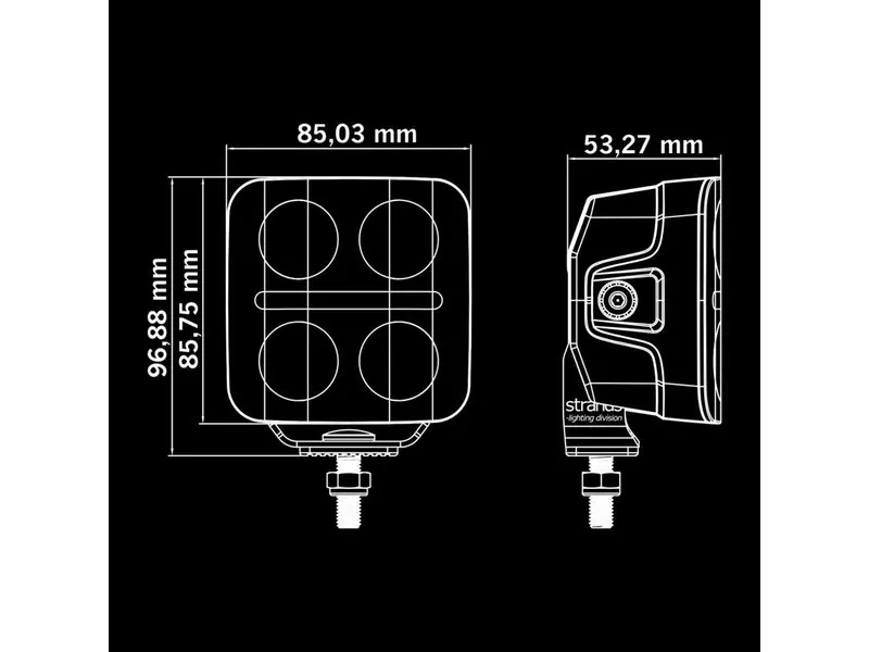 STRANDS NUUK D-LINE QBA LED Fjernlys 3680lm 10-32V med Positionslys - Billede 9