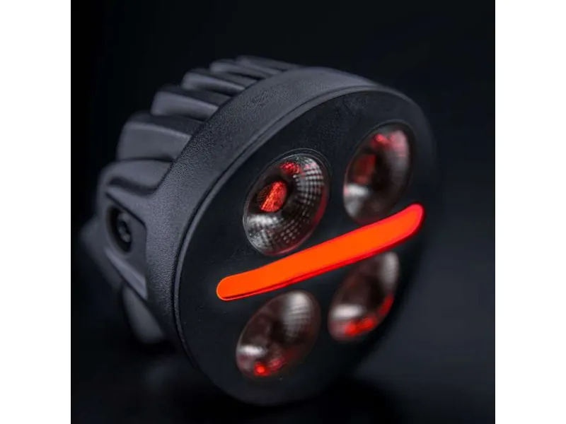 STRANDS NUUK D-LINE MC Arbejdslys 2740lm 10-32V med Rød og Gul Positionslys - Billede 5