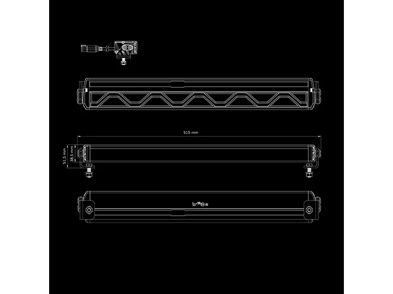 STRANDS FIREFLY LED BAR 20" - 10670 Lumen - 10-48V - ECE Godkendt - Billede 7