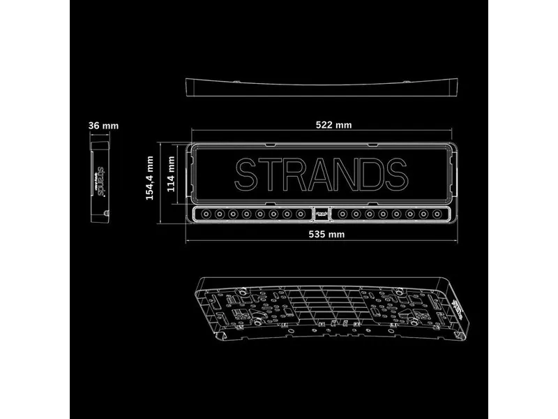 STRANDS NUUK E-LINE DUO BLACK LED BAR 2x10" 9000lm 9-36V - Billede 6