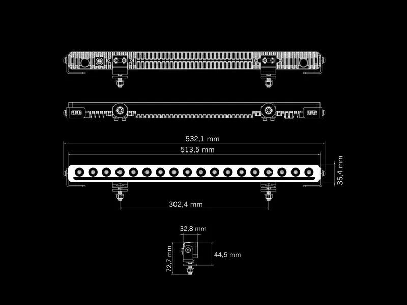Strands Nuuk D-Line 20" LED-lysbar 11000lm 10-36V - Billede 2