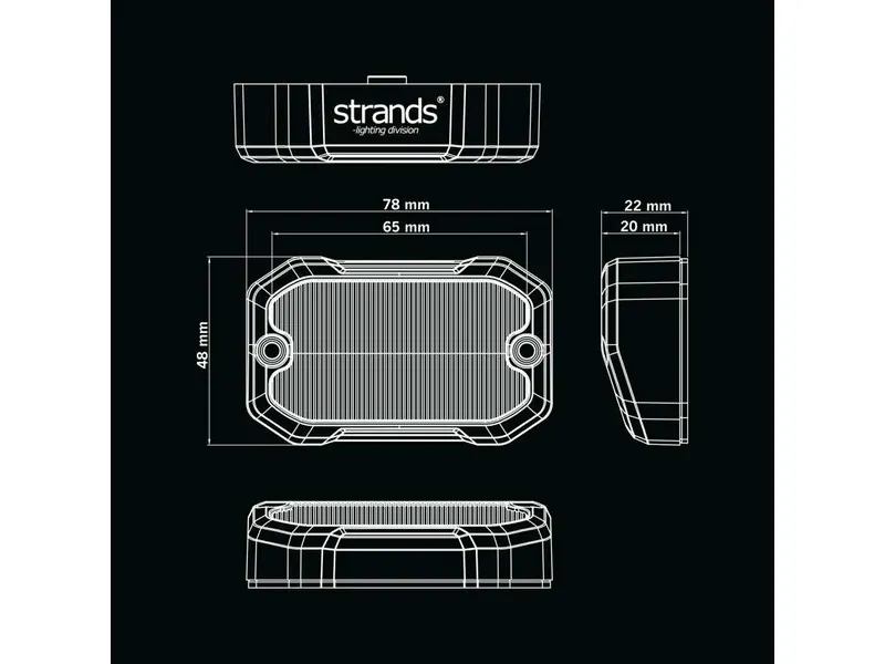 Strands Unity Scene Light 880lm 10-32V LED Arbejdslys til Køretøjer - Billede 8