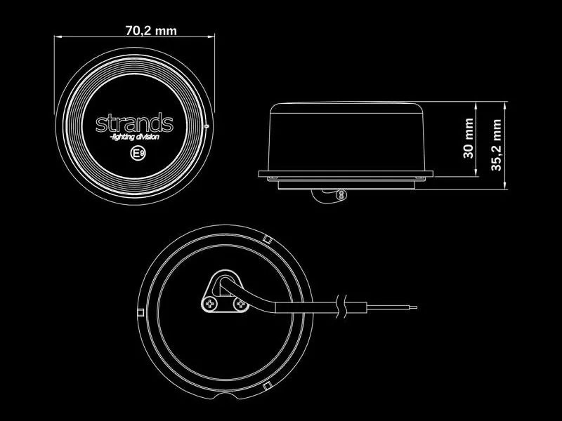 STRANDS FOR9T GEO Baglygte 10-40V ø70mm ECE-godkendt - Billede 6